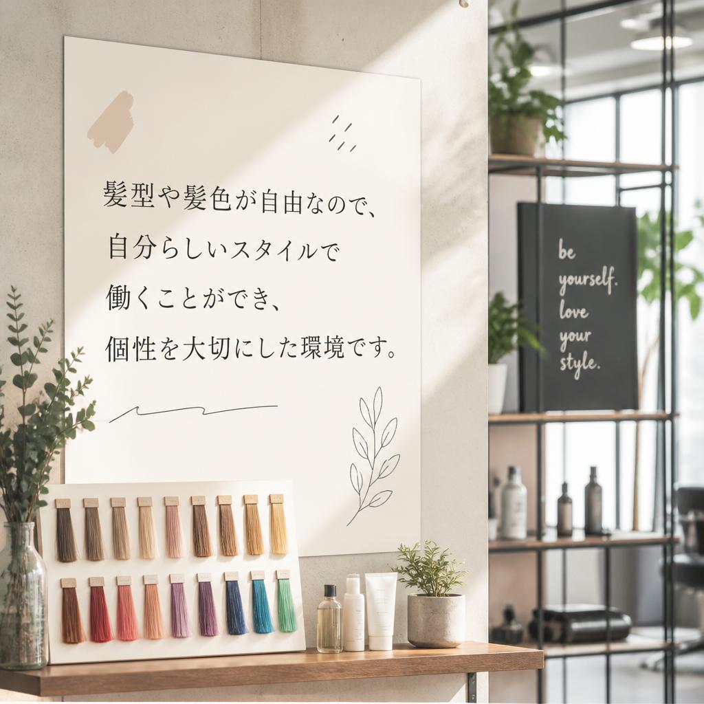 自由な髪型・髪色で自分らしいスタイルを楽しむ